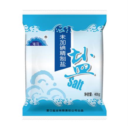 海花 食用盐袋装400g *3件